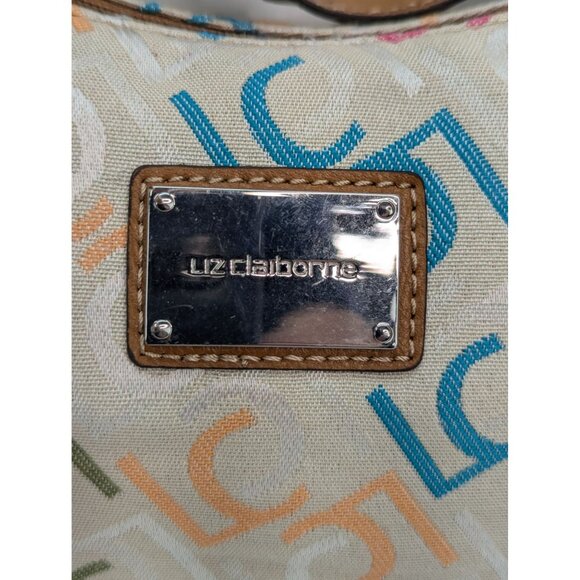 Liz Claiborne LC Logo Small Shoulder Bag Purse 7"x9" with Leather Strap - Picture 2 of 7